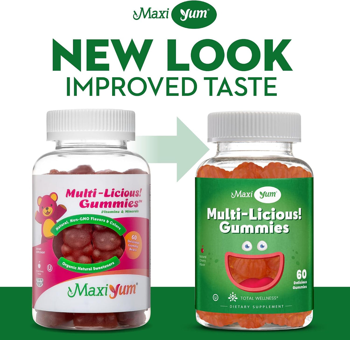 Maxi Health Multivitamin Gummies - Cherry Flavoured - 60 Count - görsel 4