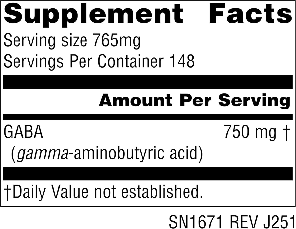 Source Naturals Serene Science GABA – Calm Support, Vegan Powder (113g) - görsel 2