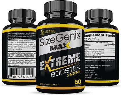 Sizegenix Max 1600mg Advanced Men's Health Formula (10 Pack, 600 Capsules)
