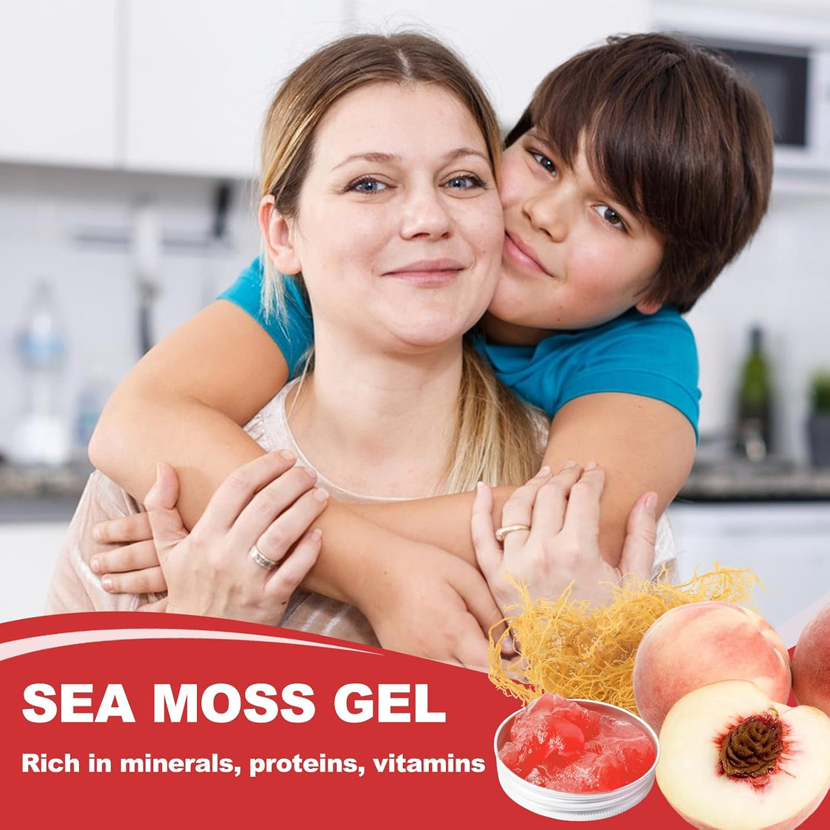 SumDIP Sea Moss Gel, 18.5 oz - Wildcrafted Irish Seamoss Peach Flavour Supplement – Image 5