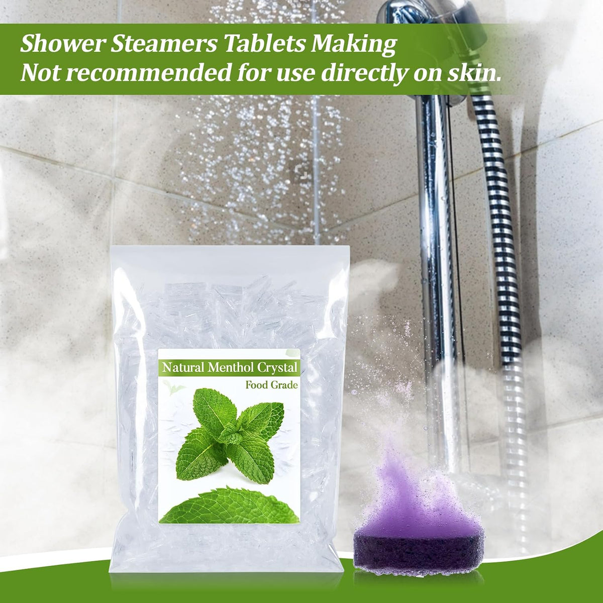 MAQIHAN 56g Menthol Crystal Bulk - Pure Menthol Crystals for Aromatherapy & Shower Steamers - görsel 4