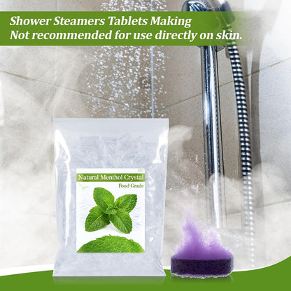 MAQIHAN 56g Menthol Crystal Bulk - Pure Menthol Crystals for Aromatherapy & Shower Steamers