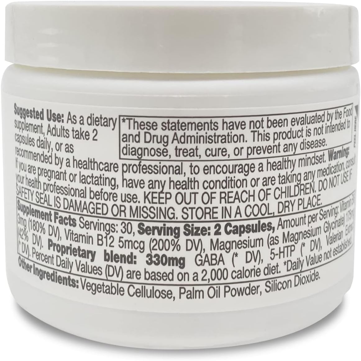 KPAX Calm Magnesium Glycinate Food Supplement - with GABA & Valerian Extract, 60 Tablets - görsel 4