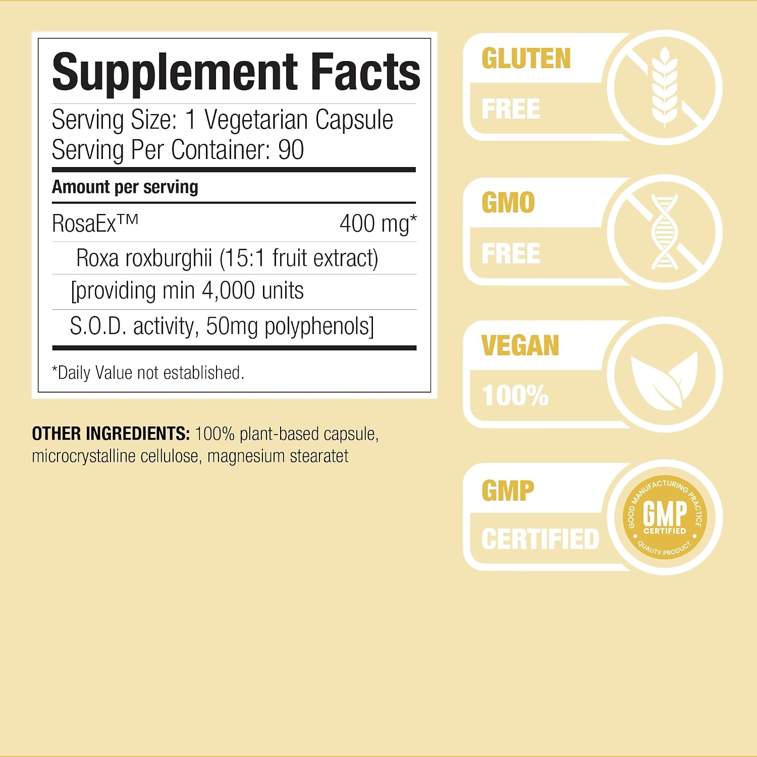 Superoxide Dismutase (SOD) Supplement - High SOD-Like Activity Enzyme, Vegan, 90 Capsules - görsel 3