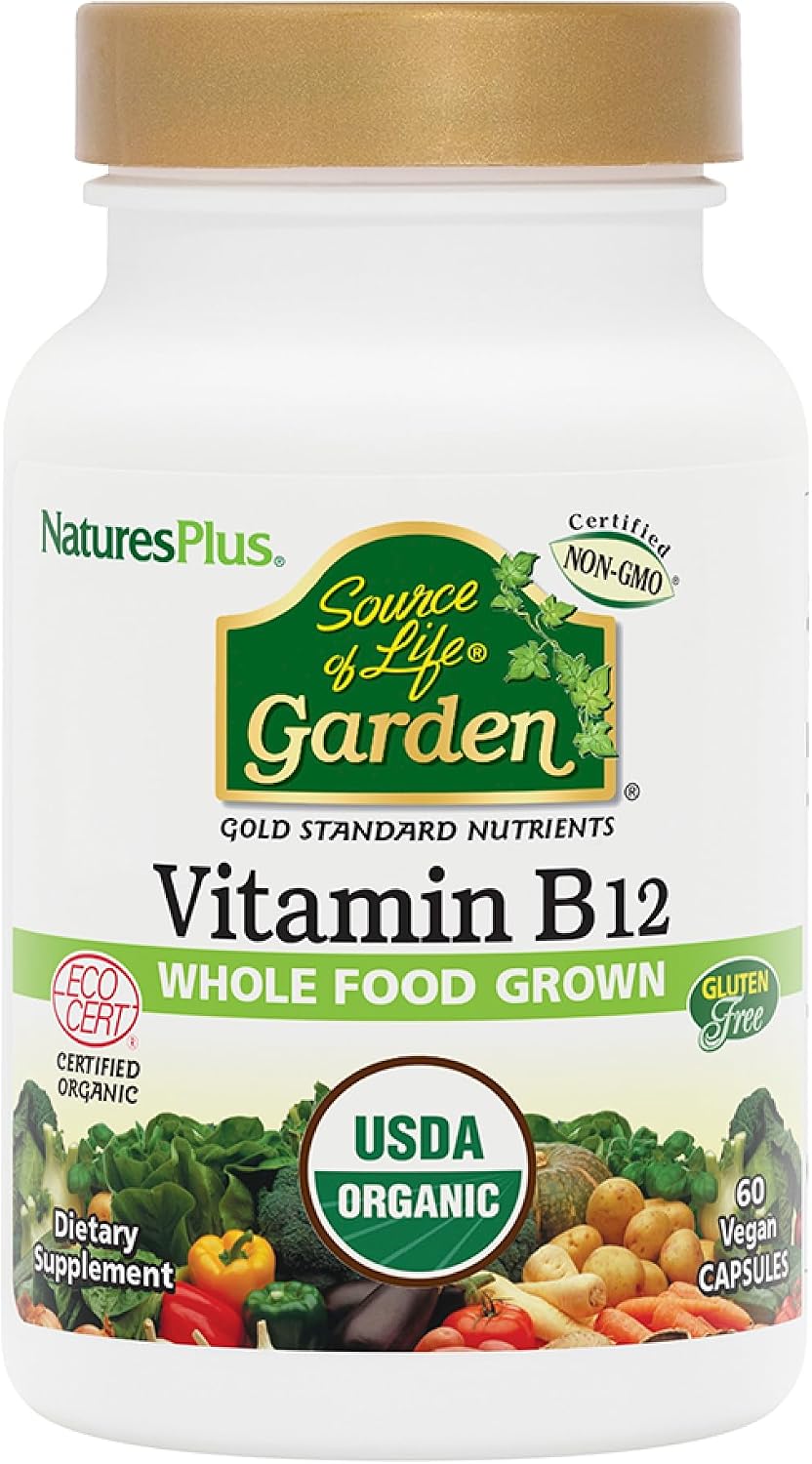 NaturesPlus Source of Life Garden Vitamin B12 - 60 Capsules - görsel 6