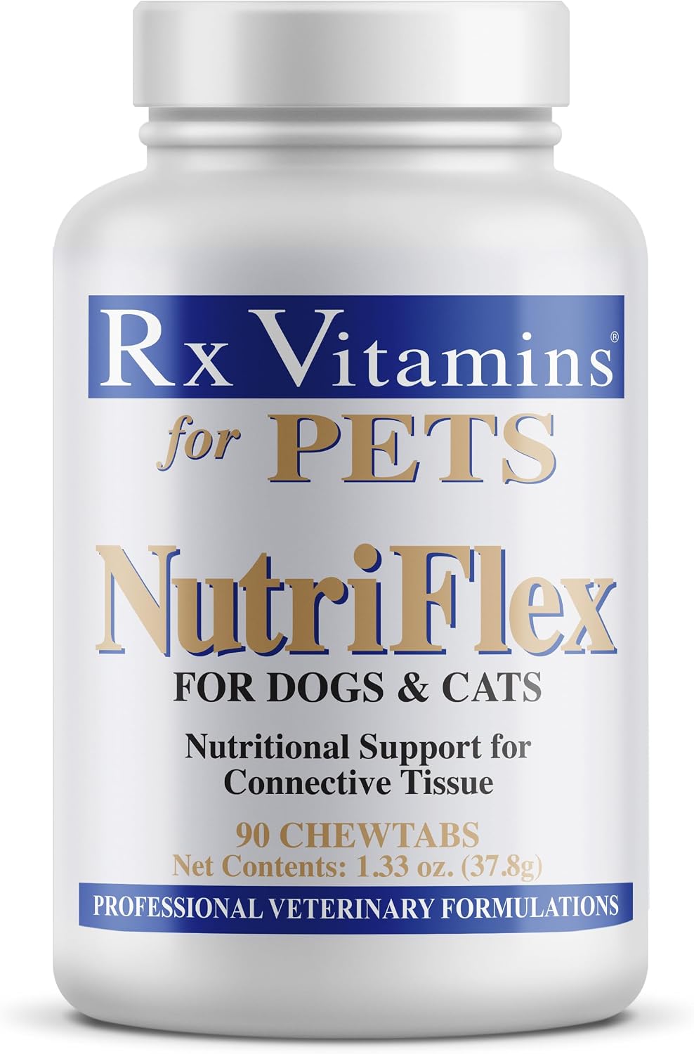 Rx Vitamins NutriFlex for Cats & Dogs – Glucosamine & Chondroitin Joint Supplement, Beef Liver Flavour (90 Chews) - görsel 1
