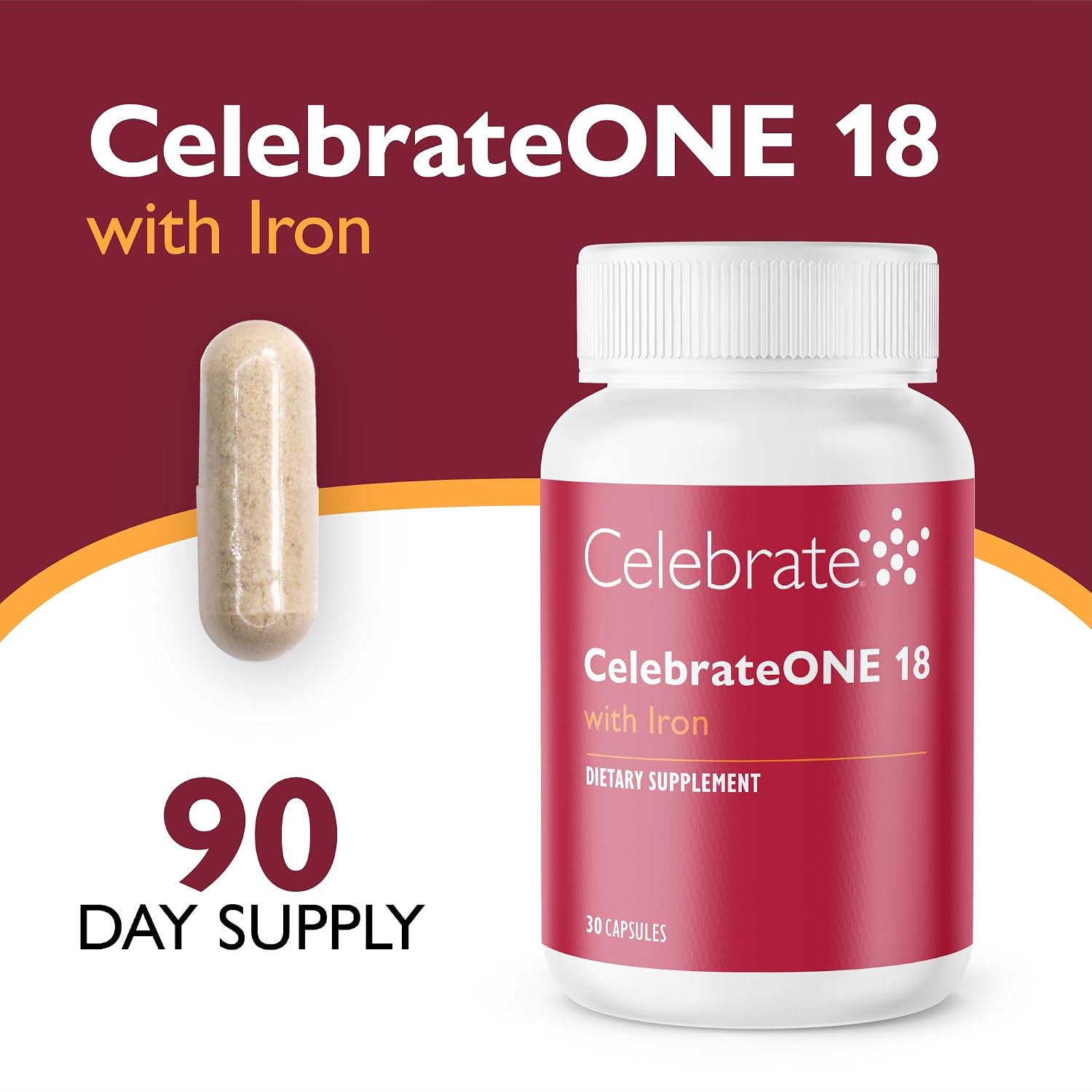 CelebrateONE Bariatric Multivitamin with Iron 18 mg – 90 Once-Daily Capsules - görsel 2