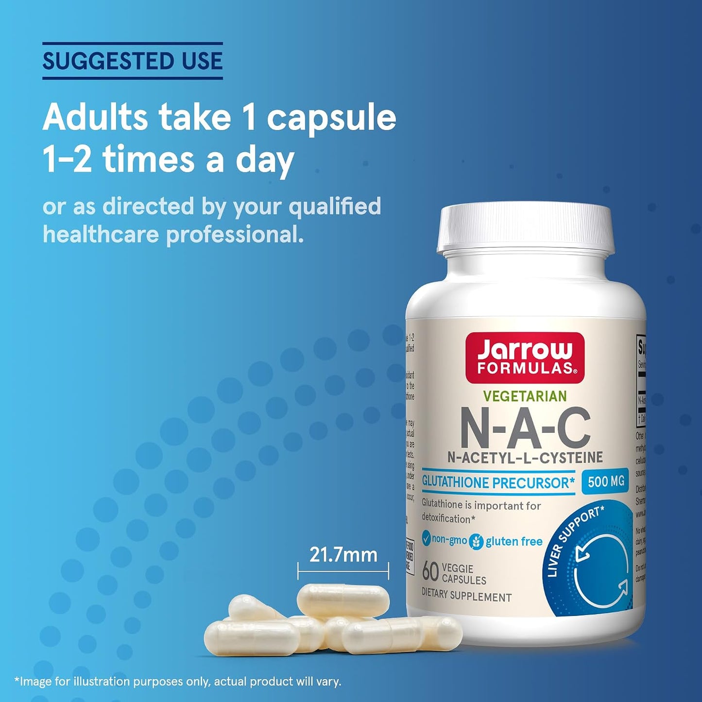 Jarrow Formulae N-A-C 500 mg, 60 Vegan Capsules - görsel 7