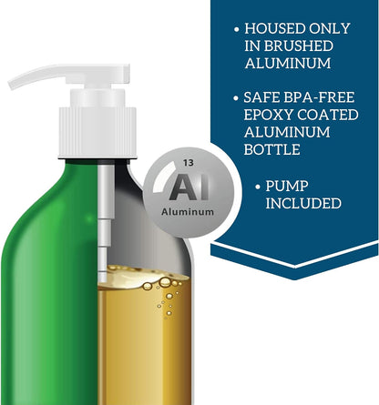 Premier Omega Fish Oil Supplement by Iceland Pure – Wild-Caught – 3053mg Omega-3 per Teaspoon – For Large Dog Breeds – Ethyl Ester Distillation – Pump Bottle BPA-free Brushed Aluminium 17 oz (480 ml)