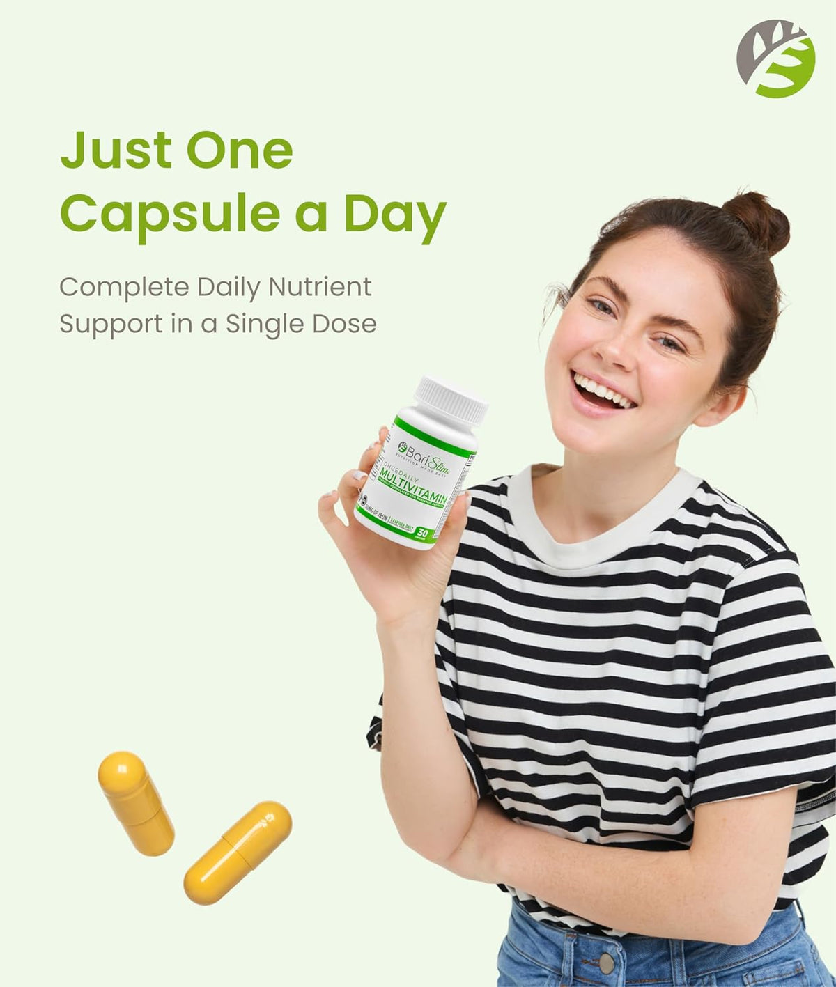 BariSlim Once Daily Bariatric Multivitamin with 60mg Iron – 30 Day Supply - görsel 7