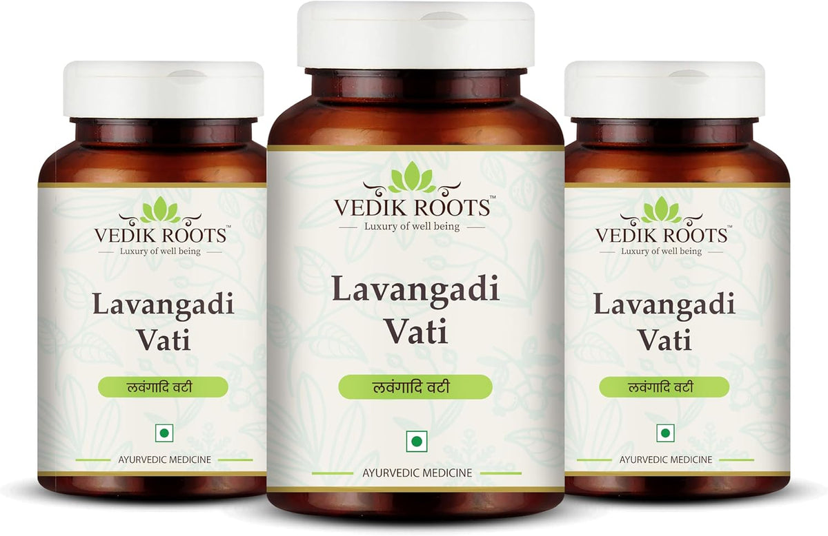 Lavangadi Vati - Ayurvedic Supplement for Respiratory, Nasal and Digestive Wellbeing, 360 Tablets (Pack of 3) - görsel 1