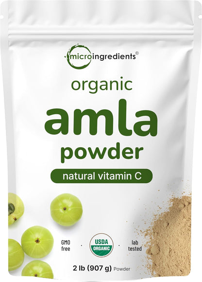 Micro Ingredients Organic Amla Powder (Amalaki) - 907g, India Origin Gooseberry Powder