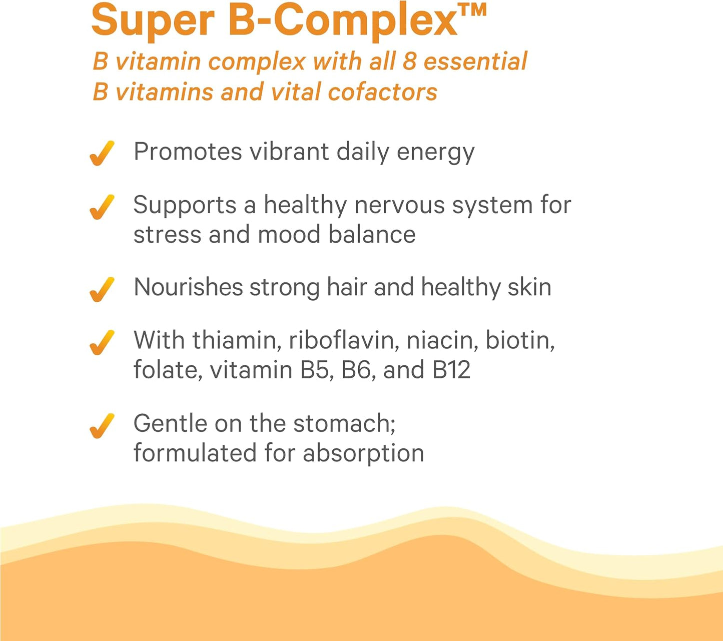 PURE SYNERGY Super B-Complex - 60 Tablets - görsel 4