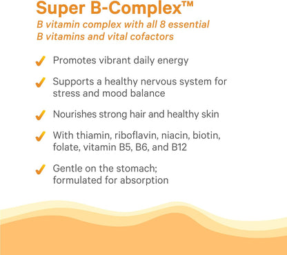 PURE SYNERGY Super B-Complex - 60 Tablets