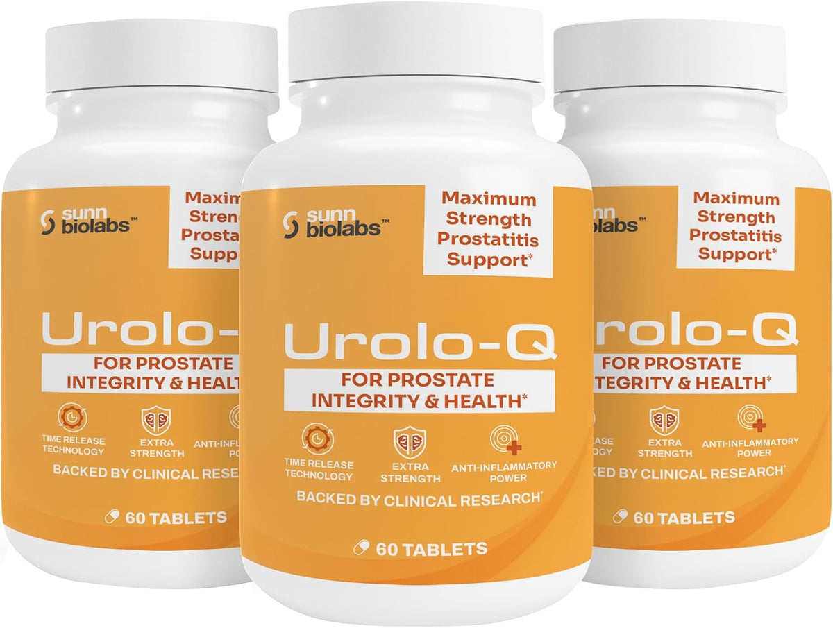 Urolo-Q Extra-Strength Prostate Support - Time-Release Formula with Pollen Extract - görsel 1