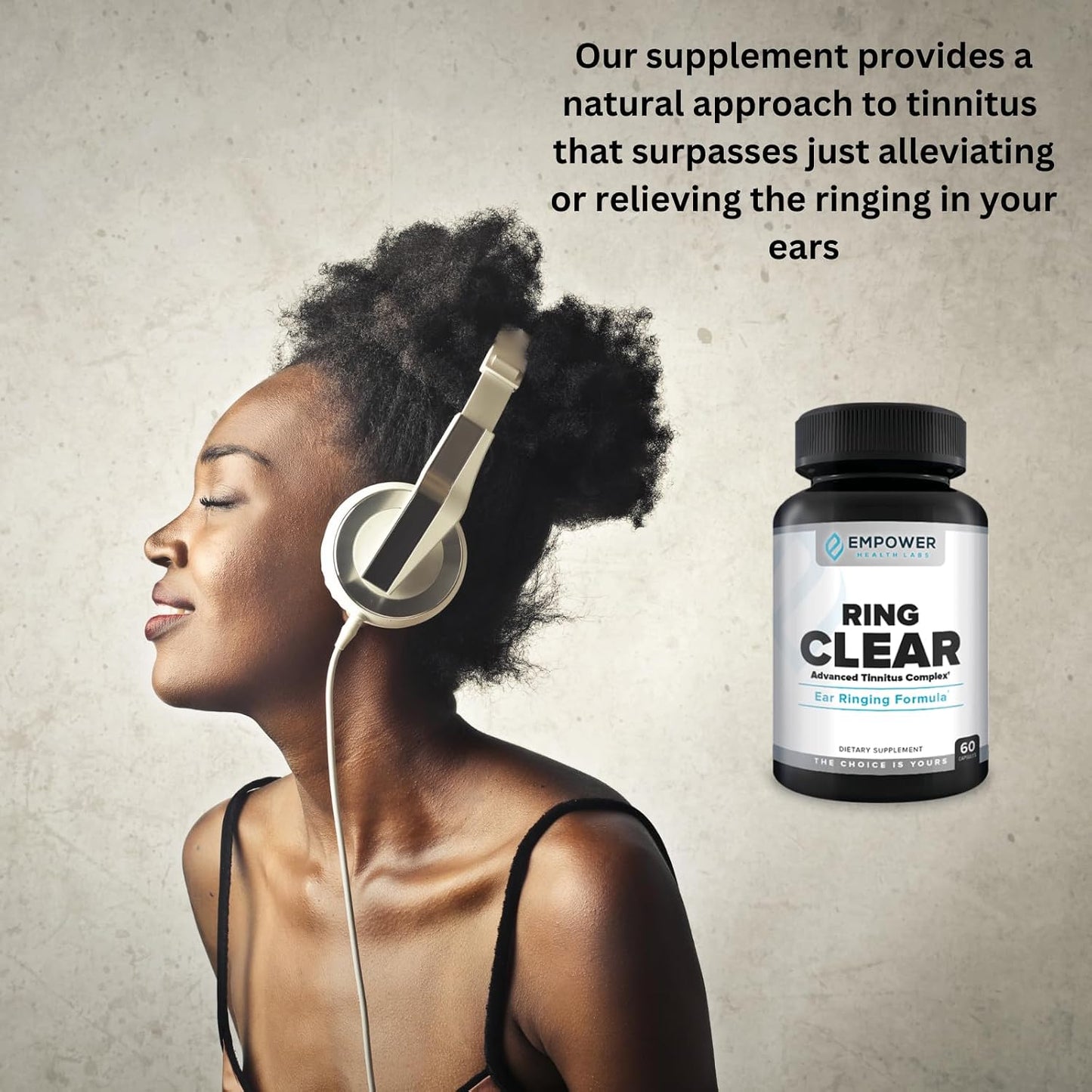 Ring Clear All-Natural Ear Buzz Relief Formula - 30-Day Supply - görsel 6