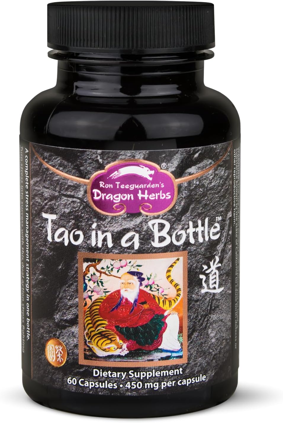 Dragon Herbs Tao in a Bottle Capsules - Adaptogenic Herbal Formula for Stress, Mood, Focus, and Adaptability (60 Capsules, 450 mg Each) - görsel 1