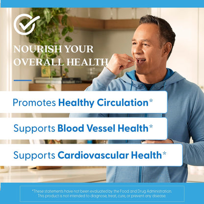Doctor's Best Vein Support Supplement – Diosmin & Hesperidin, Vitamin K2, Circulation Support, Vegan – 60 Vegan Capsules