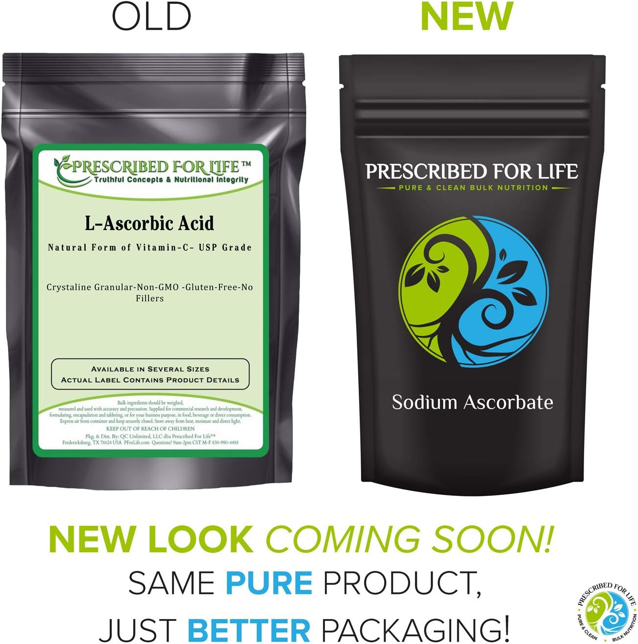 Prescribed For Life Ascorbic Acid (L), Pure USP Grade Vitamin C, Crystalline Powder 40-80 Mesh (5kg / 11lb) - görsel 2