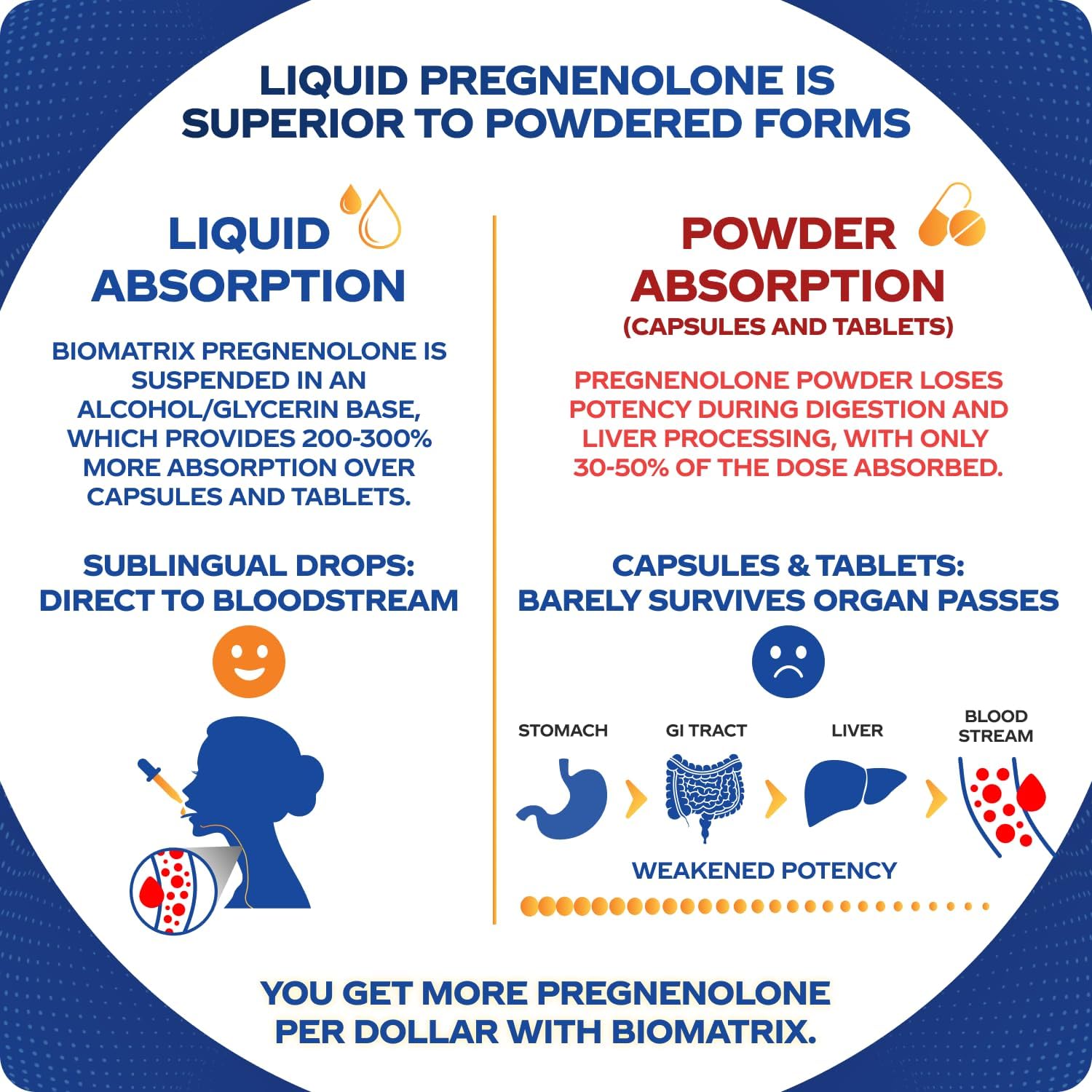 BioMatrix Pregnenolone Supplement – Sublingual Micronised Liquid (30 ml) - görsel 2