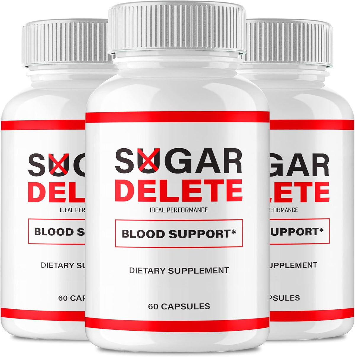 IDEAL PERFORMANCE Sugar Delete Capsules – Blood Sugar Support Supplement (3-Pack) - görsel 1