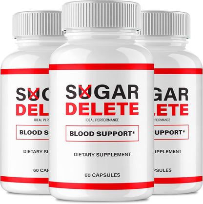 IDEAL PERFORMANCE Sugar Delete Capsules – Blood Sugar Support Supplement (3-Pack)