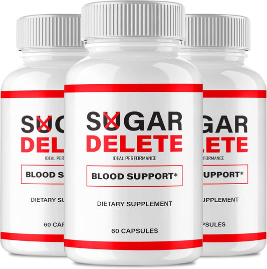 IDEAL PERFORMANCE Sugar Delete Capsules – Blood Sugar Support Supplement (3-Pack)