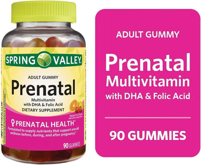 Spring Valley Prenatal Multivitamin Gummies, 90 Gummies
