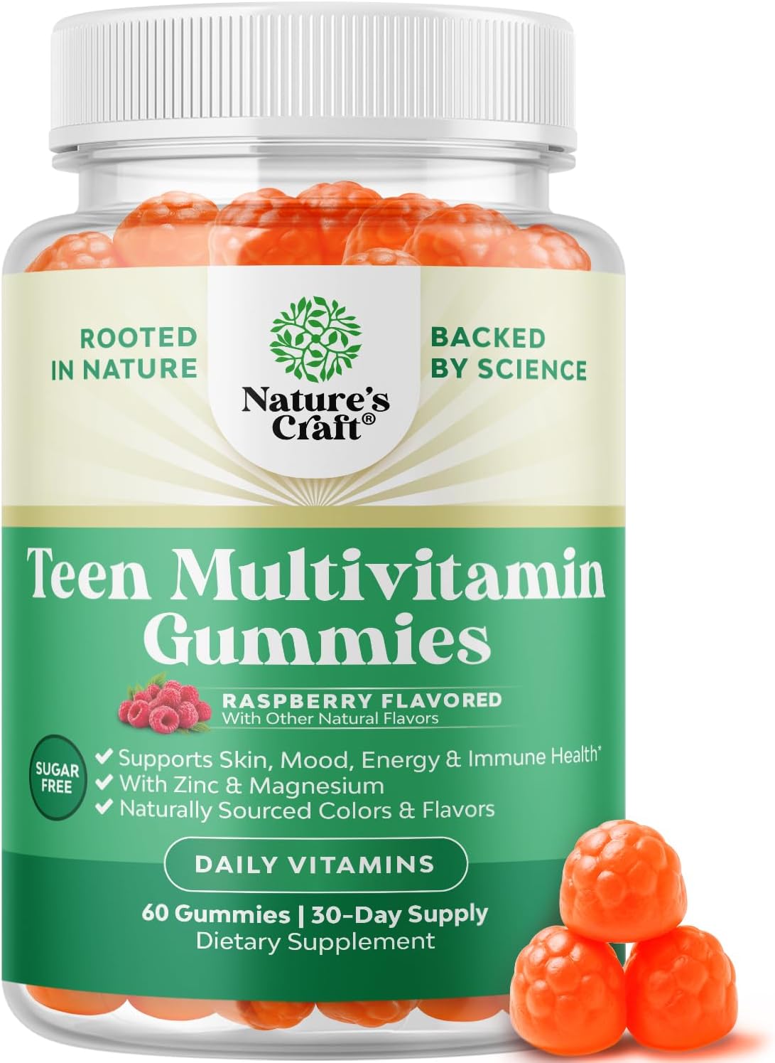 Potent Daily Multivitamin Gummies for Adults – Wellness Blend of Vitamin D, A, C, E, B12, Zinc, and Biotin – Non-GMO, Gluten-free, Halal – 180 Gummies - görsel 10