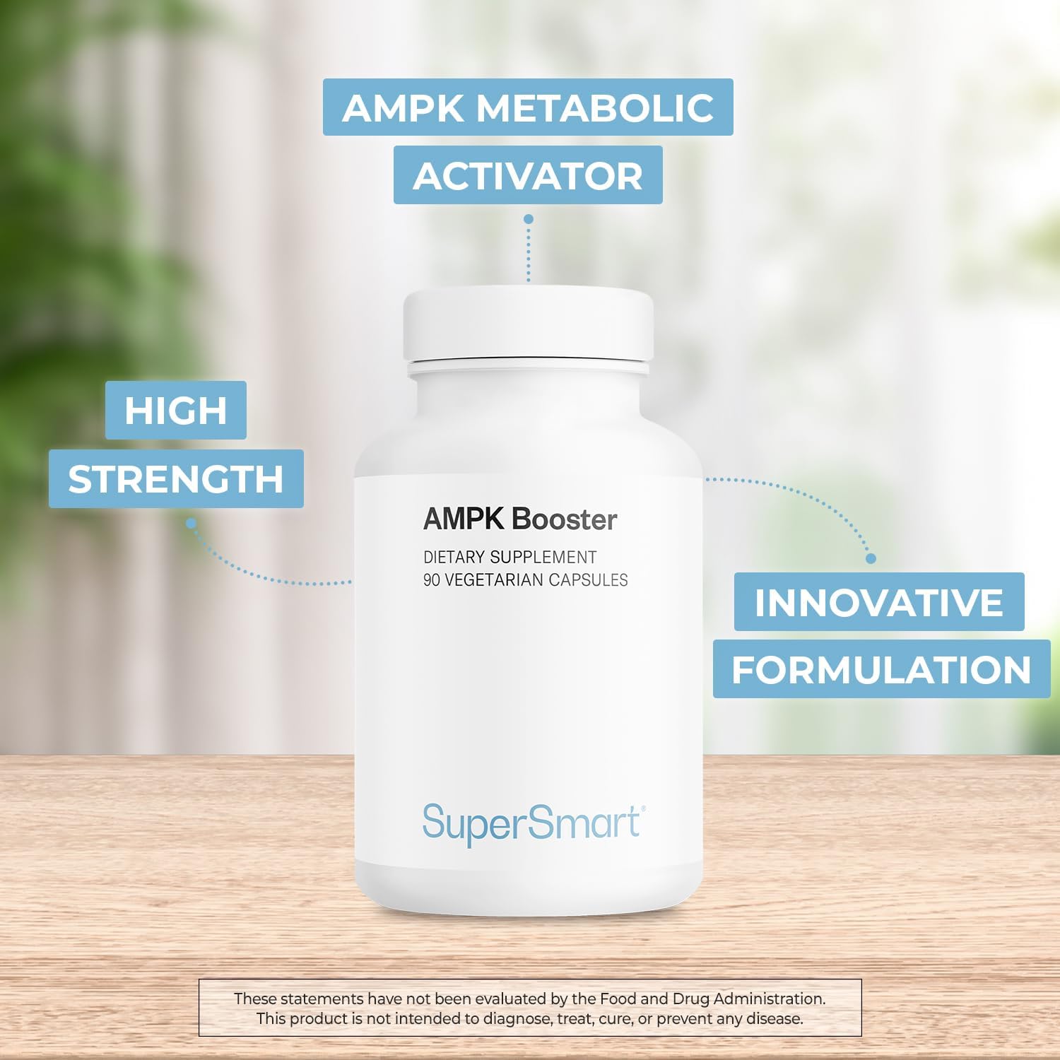 Supersmart AMPK Booster – Metabolic Activator with Berberine, Gynostemma & Fisetin – 90 Vegetarian Capsules - görsel 3