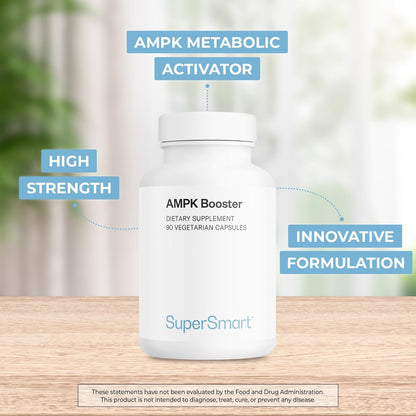Supersmart AMPK Booster – Metabolic Activator with Berberine, Gynostemma & Fisetin – 90 Vegetarian Capsules