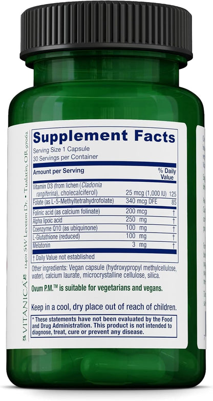 Vitanica Ovum P.M., Vegan, 30 Capsules