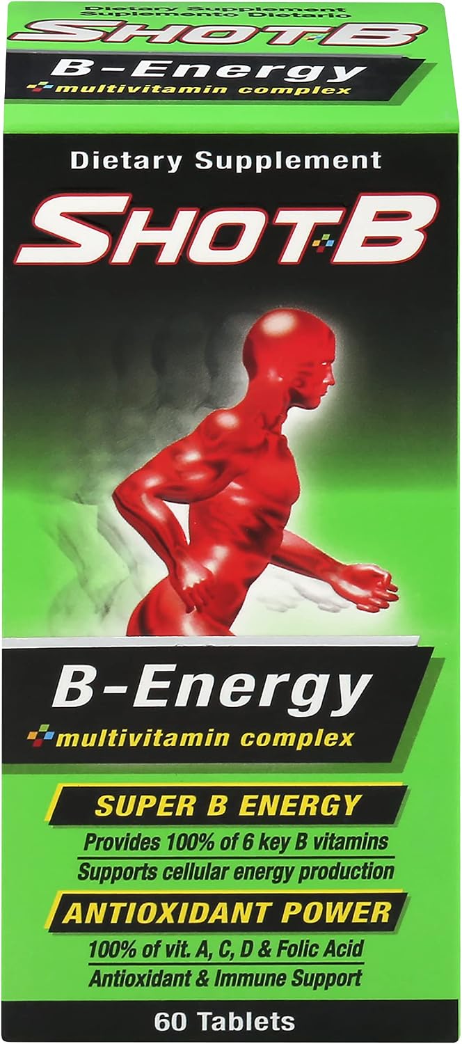 Shot B Energy Multivitamin - 60 Tablets (Pack of 12) - görsel 2