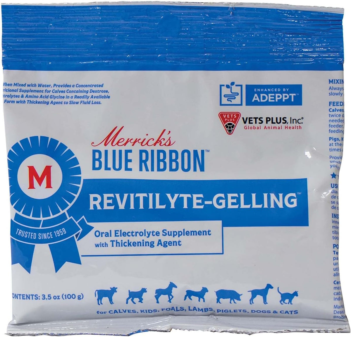 Vet's Plus Revitilyte-Gelling for Calves, 100 g - görsel 1