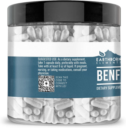 Earthborn Elements Benfotiamine 200 Capsules, Pure and Undiluted, No Additives