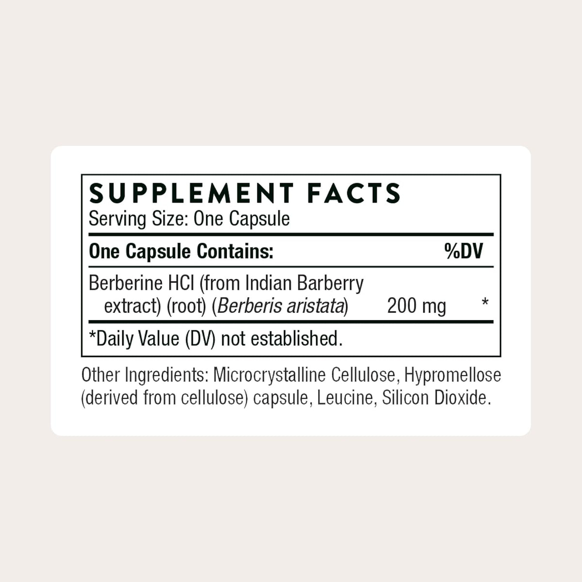 THORNE Berberine 200 mg – 60 Capsules - görsel 2