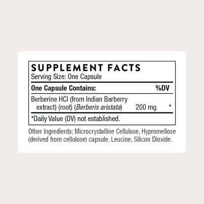 THORNE Berberine 200 mg – 60 Capsules