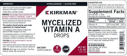 Kirkman Micellised Vitamin A Liquid, 30 ml