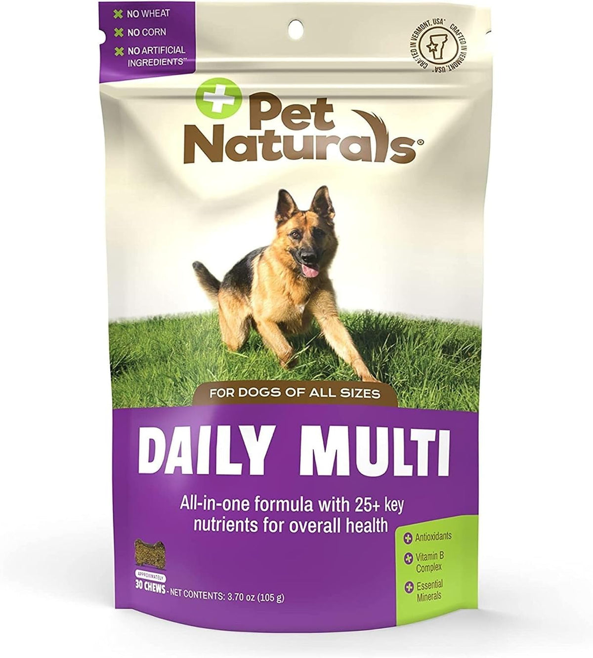 Pet Naturals Daily Multivitamin for Dogs, Veggie Flavour, 30 Chews - görsel 1