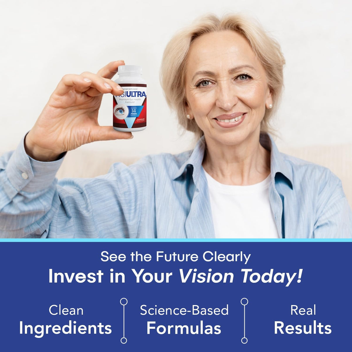 VisiUltra Eye Health Supplement – 14 Essential Nutrients for Vision Support & Blue Light Protection (60 Capsules) - görsel 7
