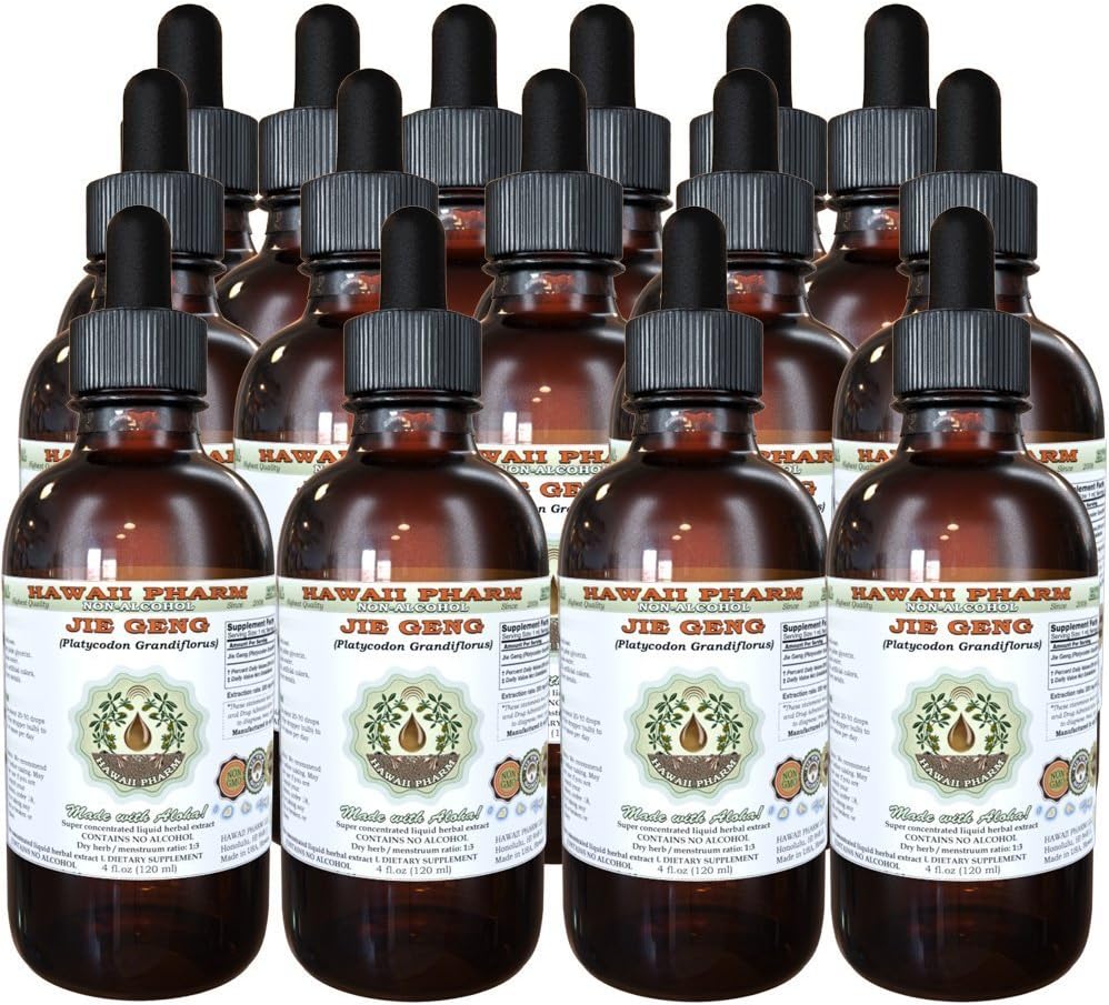Jie Geng Alcohol-Free Liquid Extract - Platycodon Root Glycerite by Hawaii Pharm (4 x 118 ml) - görsel 8