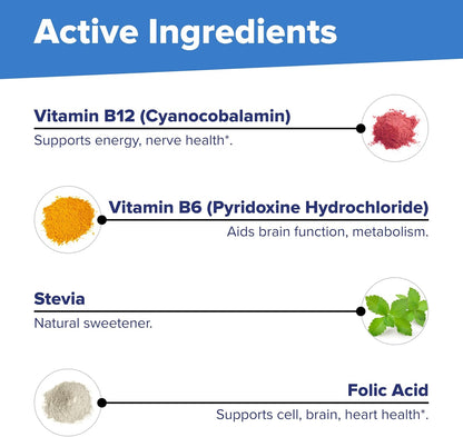 Superior Source No Shot Vitamin B12, B6 and Folic Acid Sublingual Tablets