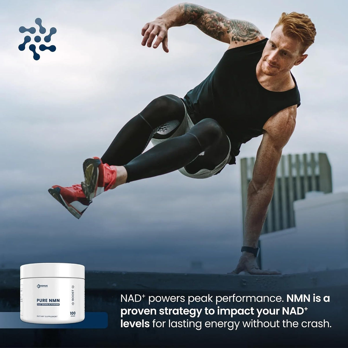 Renue By Science NMN Powder - 100g Pure Crystalline Nicotinamide Mononucleotide, Sublingual Fast-dissolving - görsel 8