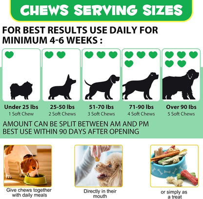 Probiotics for Dogs - Duck-Flavoured Chews with Digestive Enzymes (30 Count)