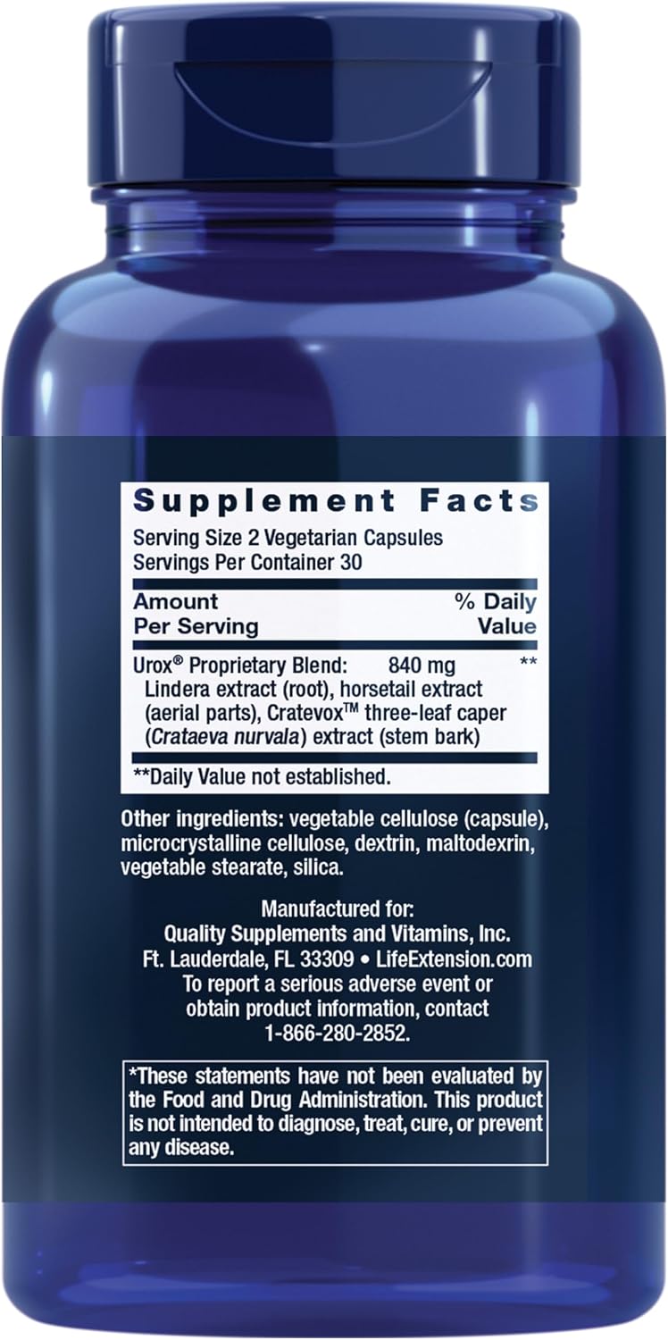 Life Extension Women's Bladder Support – 60 Vegetarian Capsules - görsel 2