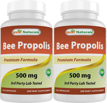 Best Naturals Bee Propolis 500 mg 120 Capsules