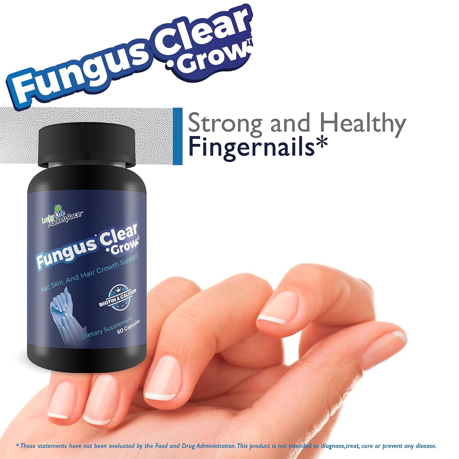 Fungus Clear Grow – Nail, Skin & Hair Growth Support with Biotin & 9 Other Ingredients - görsel 5