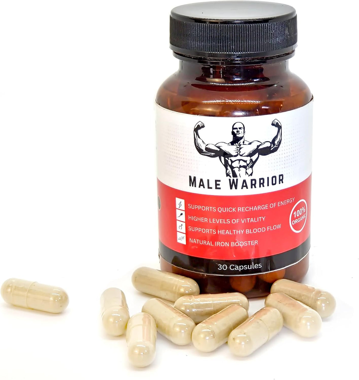 Male Warrior - 100% Organic Herbal Supplement by 26 Herb Maya - görsel 1