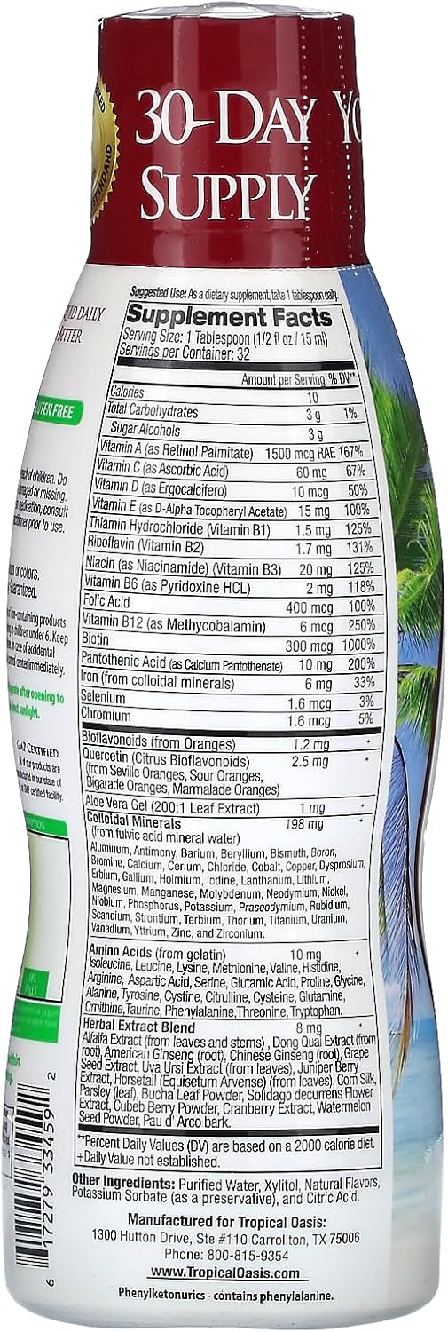 Tropical Oasis Multiple Vitamin Mineral for Adult - 473 ml - görsel 2