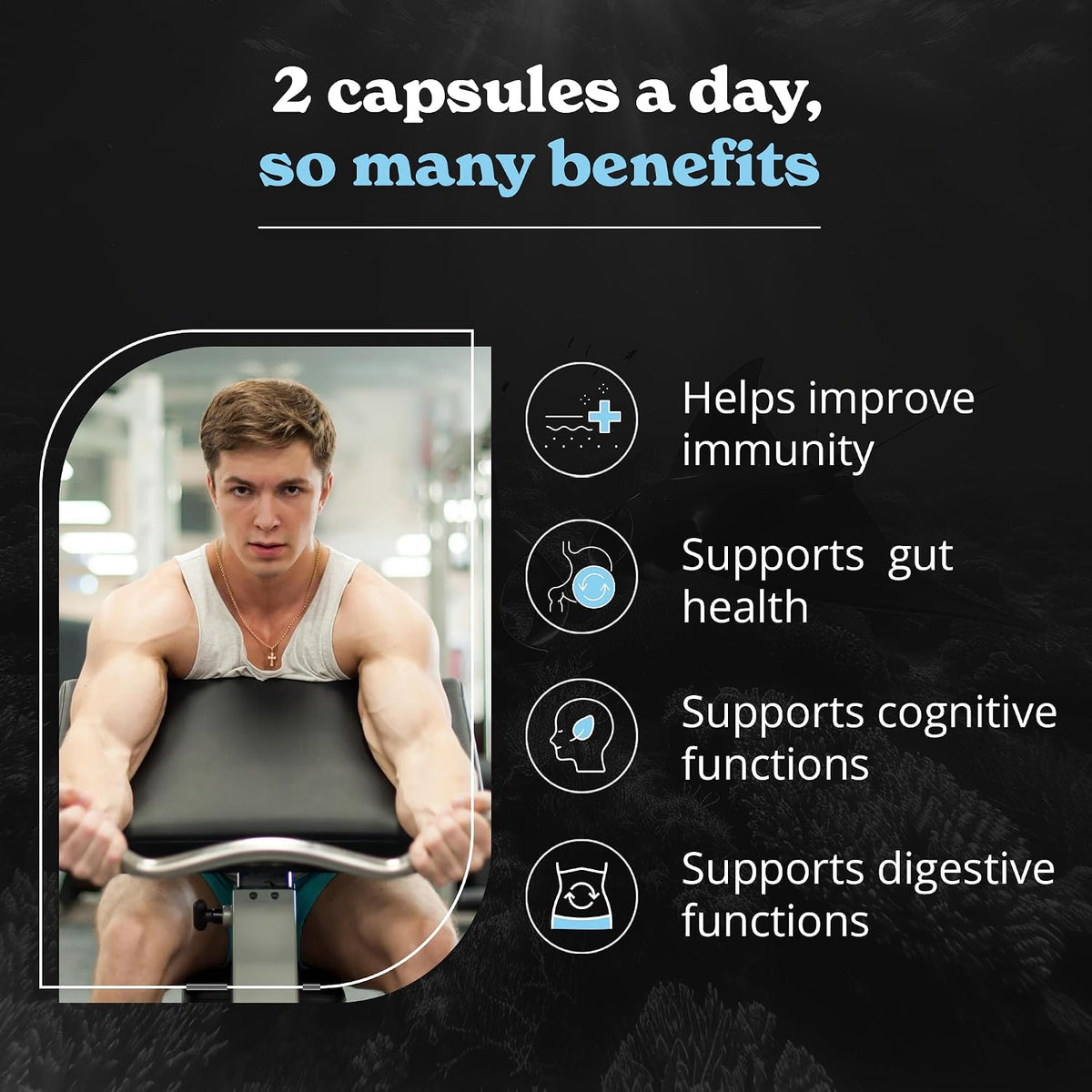 Better Alt Irish Sea Moss Supplement – 3000mg Sea Moss, 2000mg Black Seed Oil, 1000mg Ashwagandha, 1000mg Burdock Root, 1000mg Bladderwrack with Black Pepper & Vitamin C – 120 Capsules - görsel 3